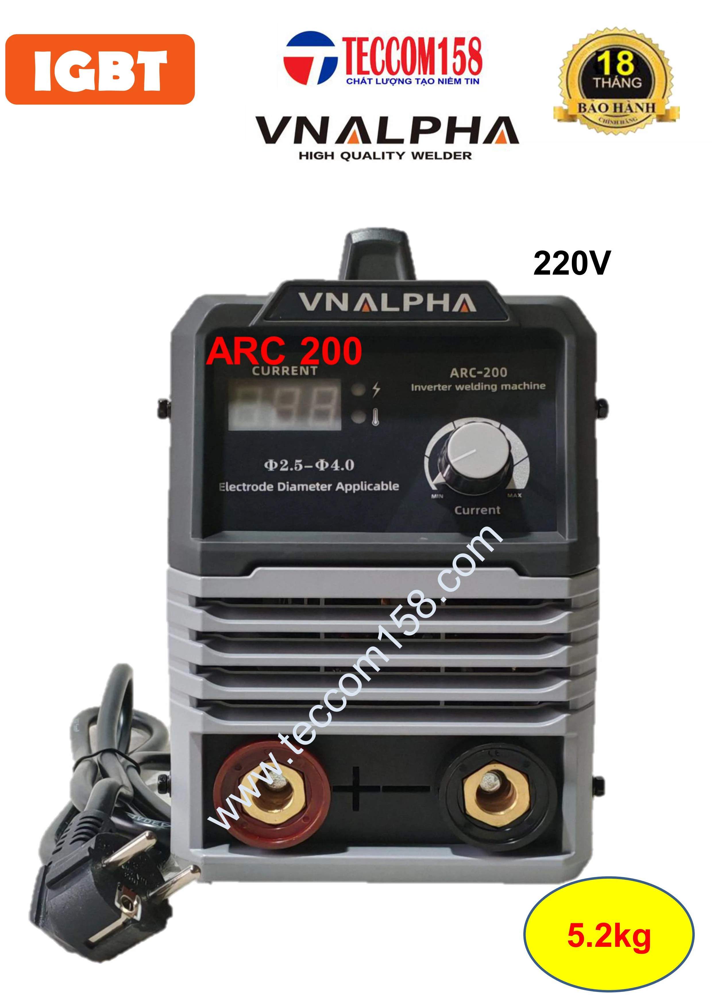 VNALPHA ARC200 CẤU HÌNH 5 BO 4IGBT ĐẦU TIÊN TẠI VN